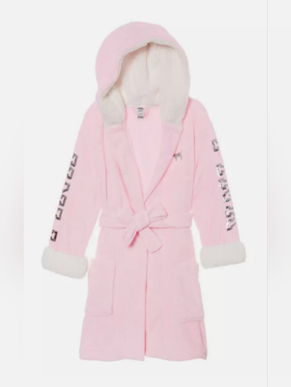 PINK Victoria's Secret Bling Sherpa Robe- NWOT-Hard to find.  Size M/L